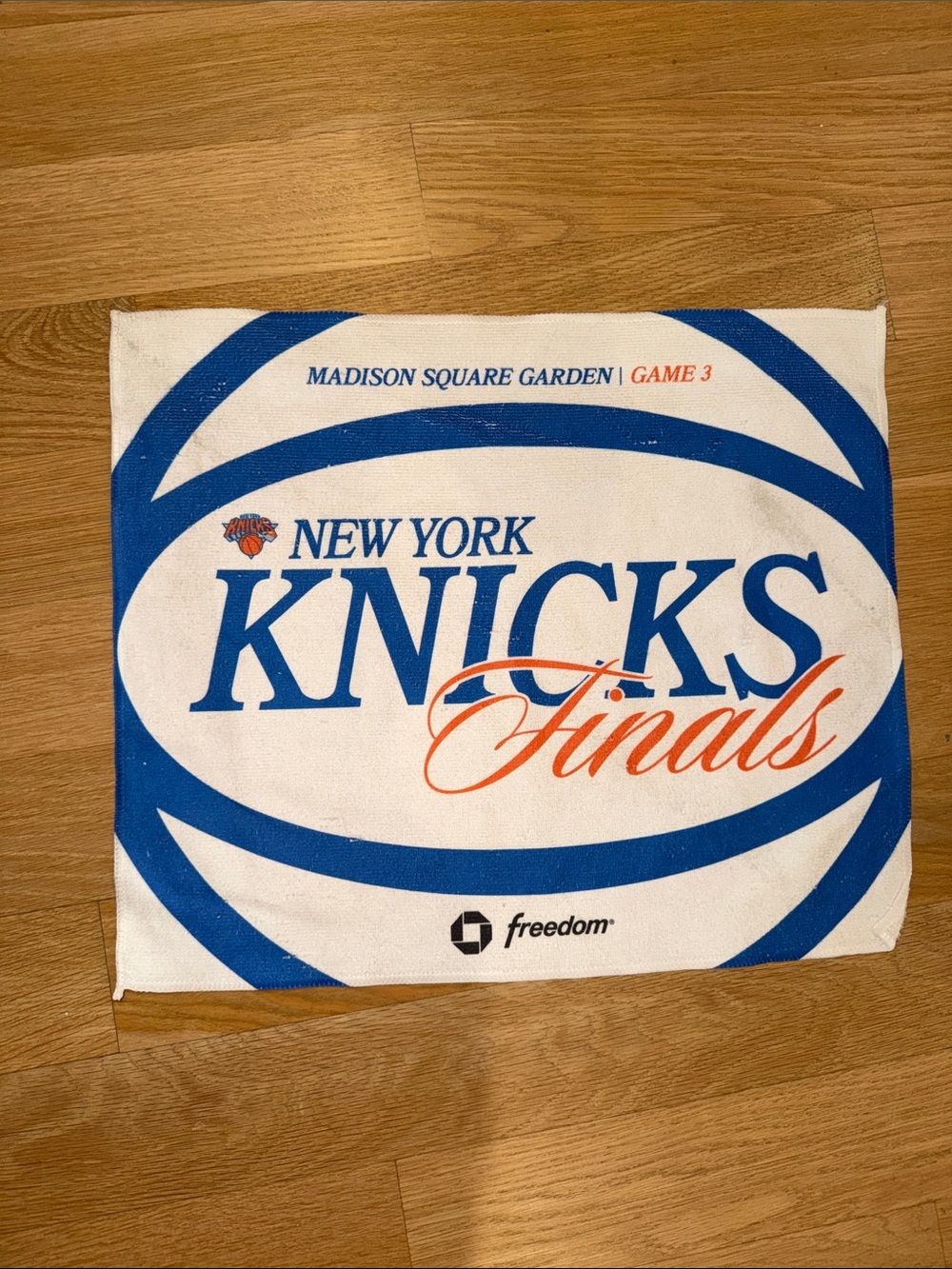 New York Knicks Finals Commemorative Towel - White & Blue